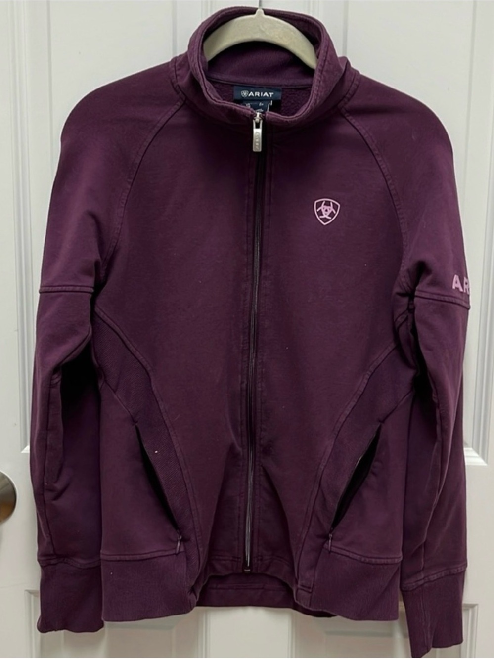 Ariat Womens Purple Largo Zip
Sweatshirt - size small - Picture 2 of 8